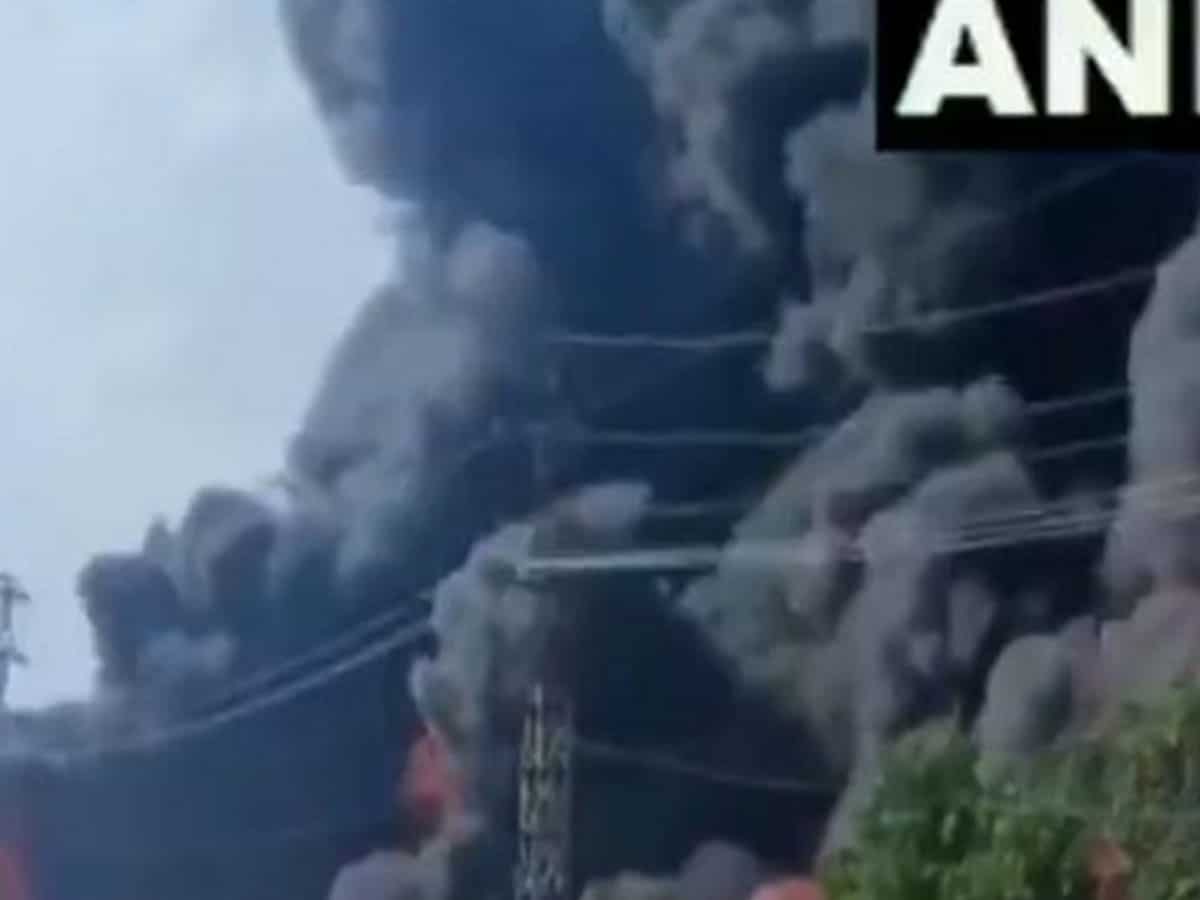 Fire breaks out at chemical factory in Agra's Sikandra