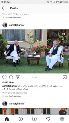 Ghani, Abdullah meet negotiation team