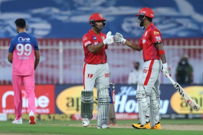 KXIP score 223/2 after Mayank, Rahul's epic opening stand
