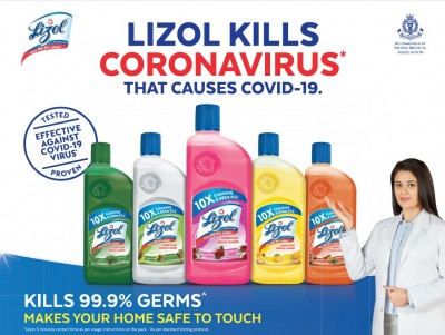 Lizol claims its disinfectants can make surfaces 'safe to touch'