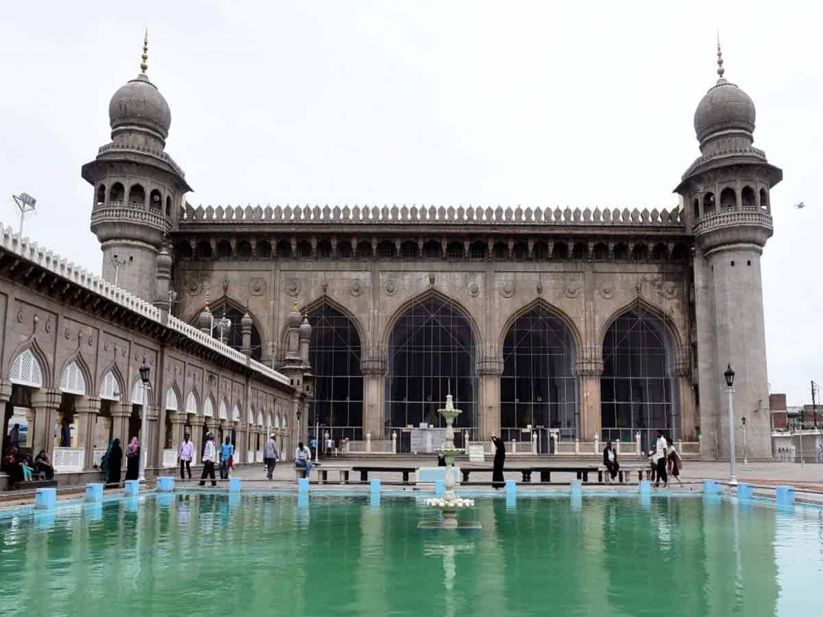 Ahead of Ramzan in Hyderabad, arrangements begin at Makkah Masjid