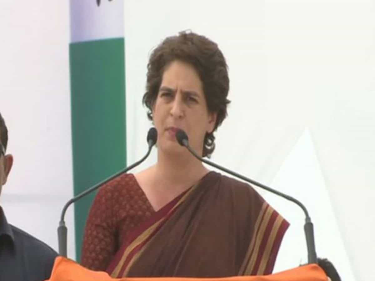 Priyanka Gandhi demand's UP Chief Minister's resignation, says has no moral right to continue