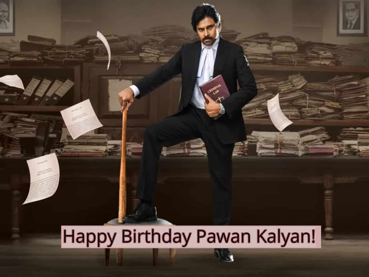 On Pawan Kalyan's birthday, Vakeel Saab makers release motion poster