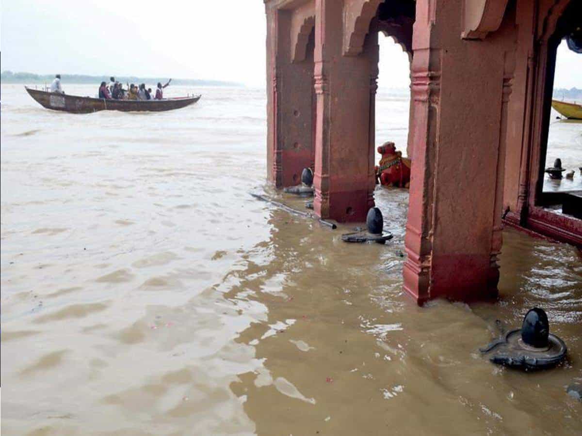 Ghats in Varanasi submerged as Ganga rises