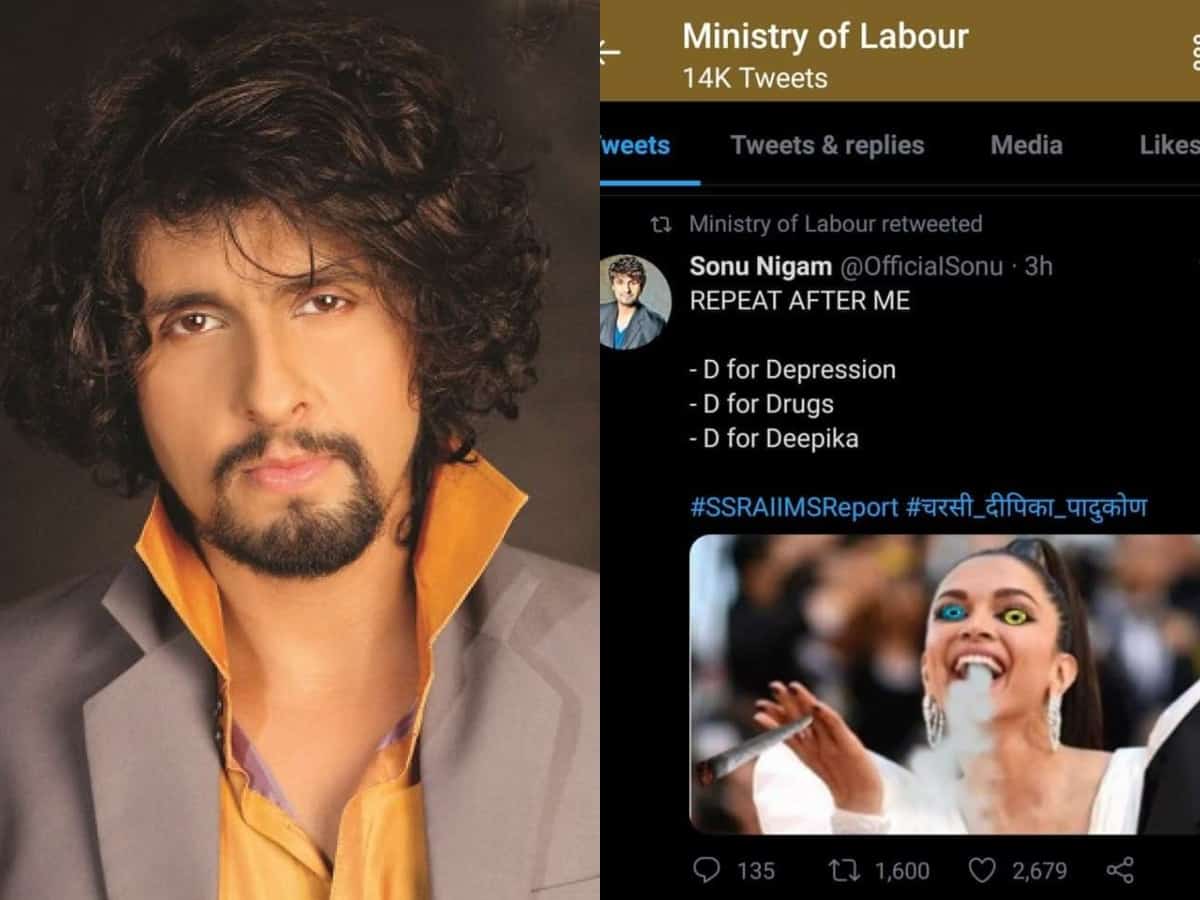 Sonu Nigam slams labour ministry for retweeting Deepika's morphed pic
