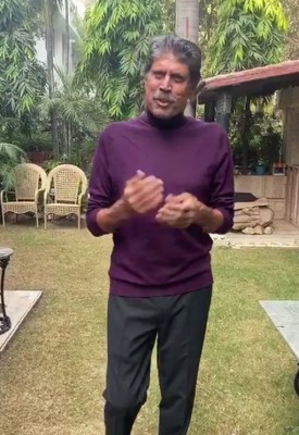 A beaming Kapil Dev says 'feeling good' in video post angioplasty
