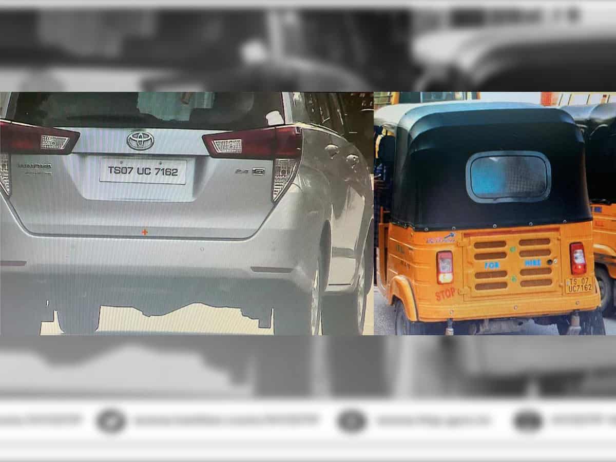 Man held for using fake number plate on car in Hyderabad