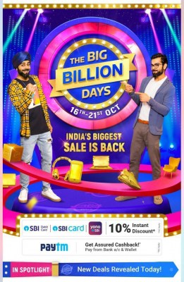 Flipkart, Paytm offer instant caskback during 'Big Billion Days'