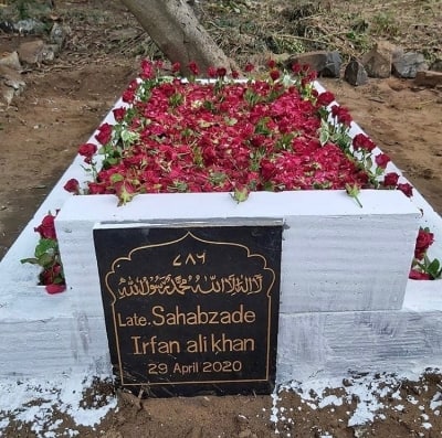 Irrfan's son shares image of late actor's grave decorated with roses