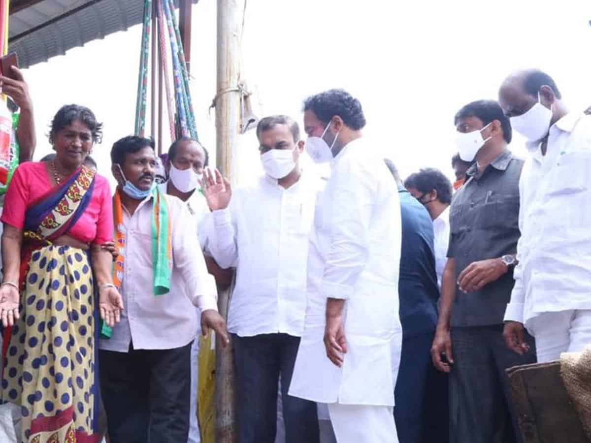 Kishan Reddy visits inundated areas; offers Center's relief