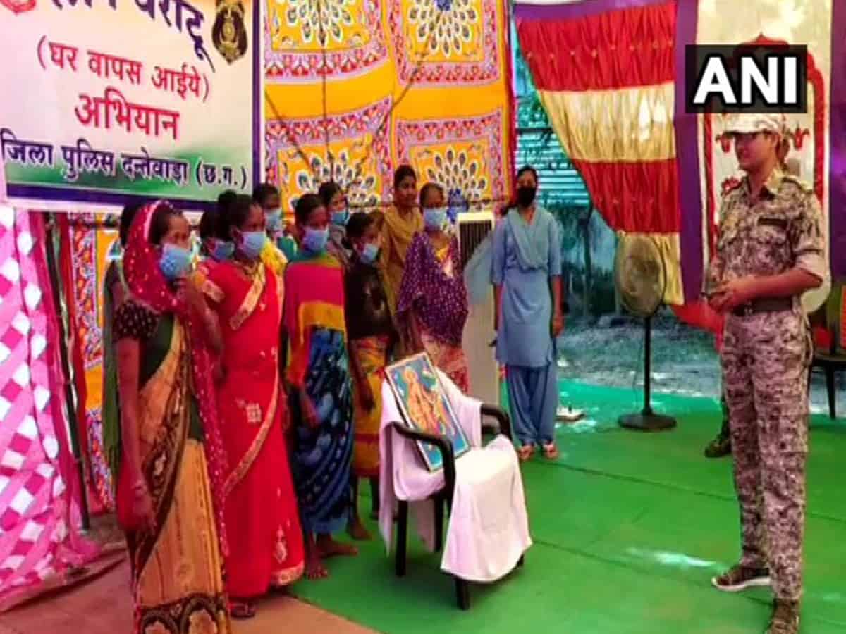 32 Naxals including 10 women surrender in Chhattisgarh's Dantewada