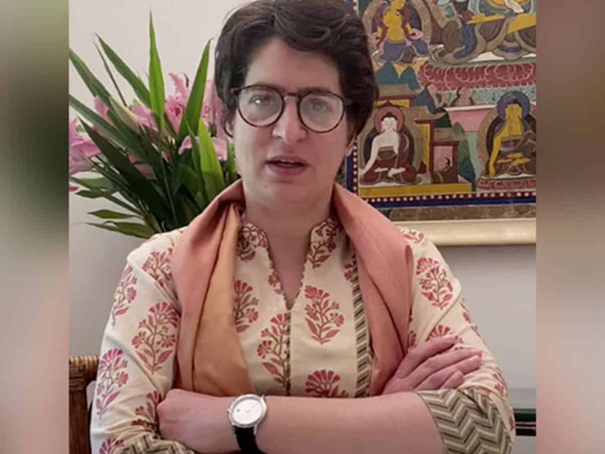 Yogi doesn't have time for crime against women: Priyanka Gandhi