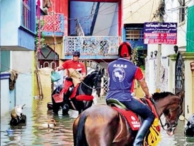 Riders on the storm: Horse riders as saviours for flood-hit Hyderabadis