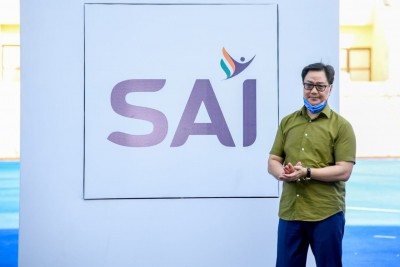 Rijiju launches SAI's new logo