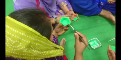 Sex workers of GB Road being trained to make earthen lamps