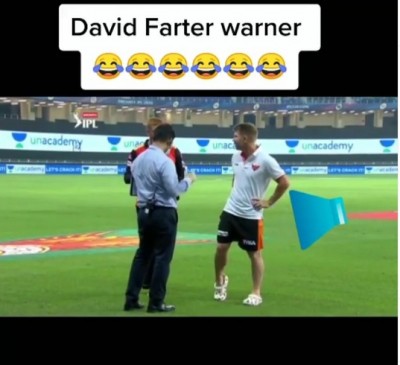 So embarrassing: Warner caught farting on live interview