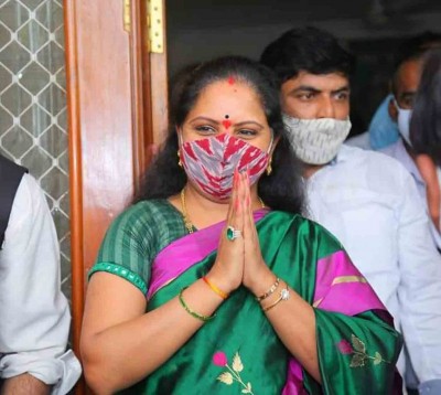 Telangana CM congratulates daughter Kavitha on poll victory