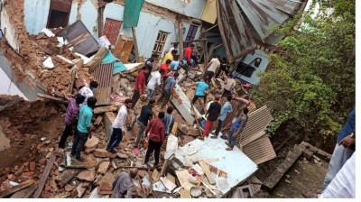 Two die in house collapse, heavy rains alert in Telangana