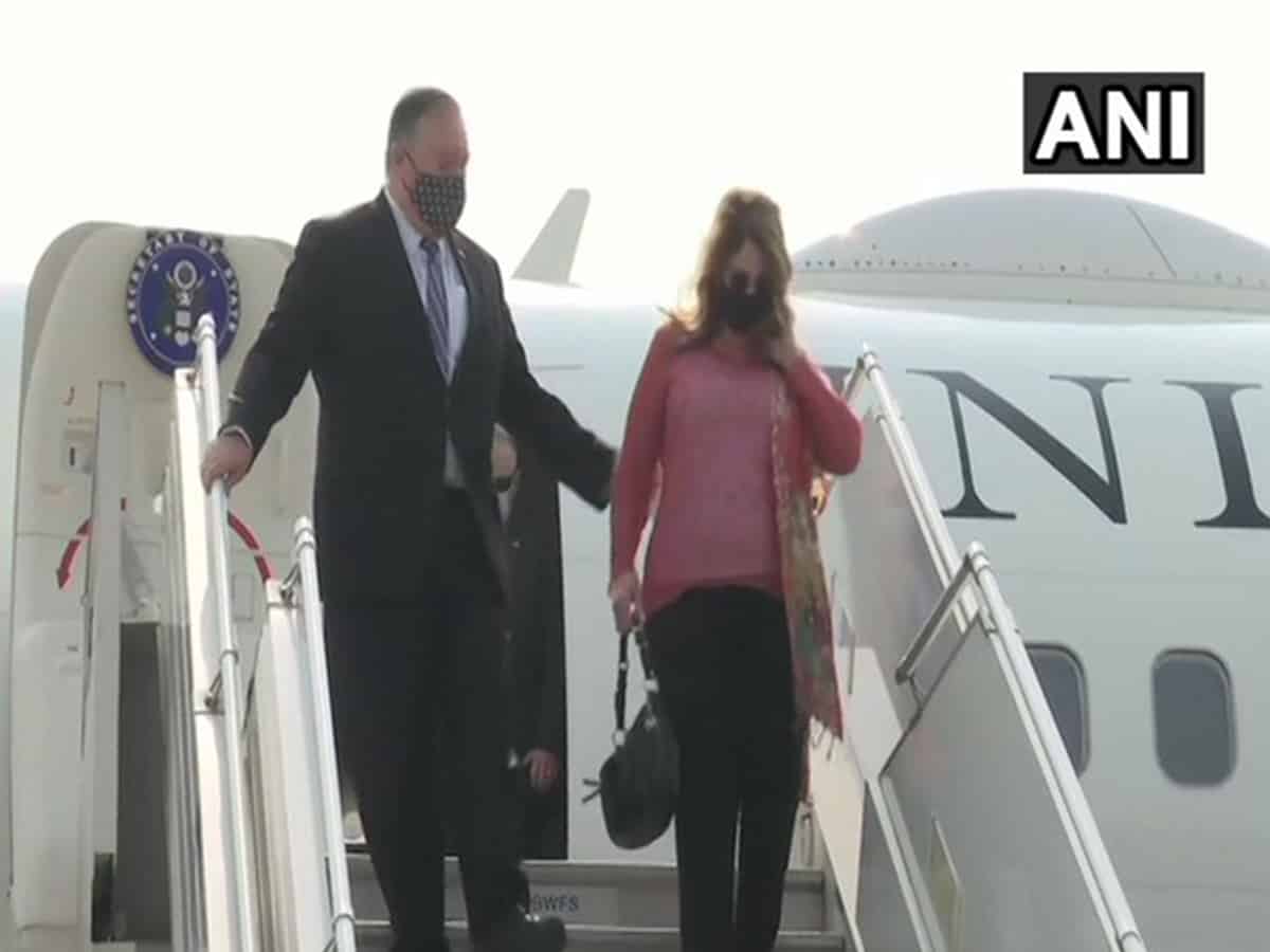 Mike Pompeo arrives in India for 2+2 Ministerial Dialogue