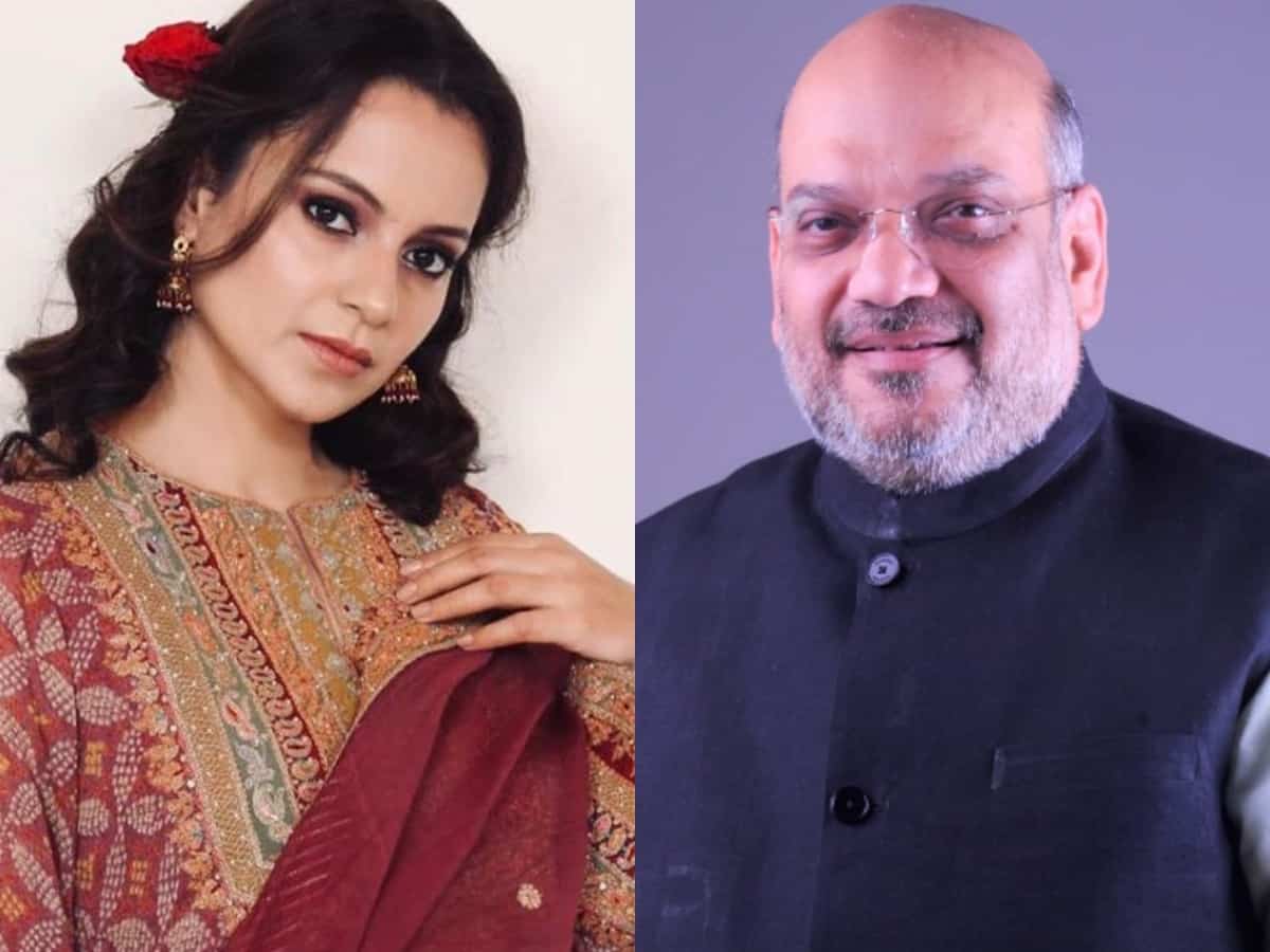Kangana wishes Amit Shah: 'Fortunate to have a dedicated leader like you'