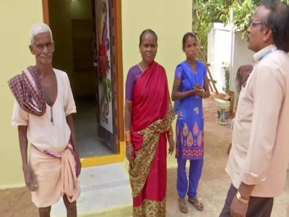 Telangana: NGO constructs pukka house for daily wager after floods