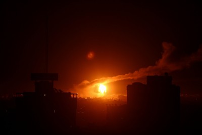 Israel strikes Hamas positions in response to rocket attack from Gaza