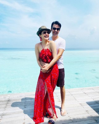 Kajal Aggarwal gives a sneak peek into her honeymoon