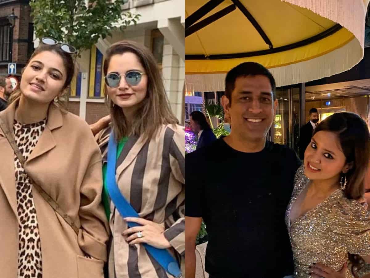 Sakshi Dhoni celebrates her birthday with Mirza sisters in Dubai