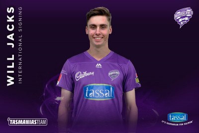 Will Jacks to make BBL debut with Hobart Hurricanes