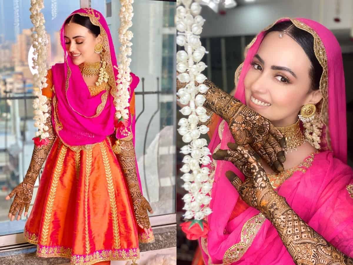 [PICTURES] Sayied Sana Khan shares more glimpses from her mehendi