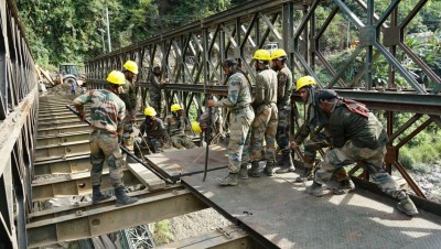 Army rebuilds vital bridge on Manipur's lifeline to Assam