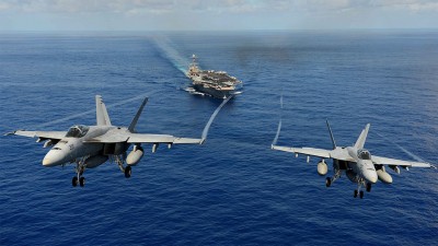 Boeing woos Indian Navy with 'F/A-18' Super Hornet's ski-jump launch