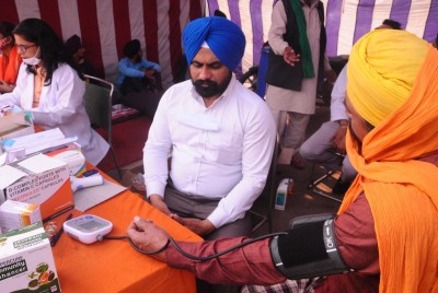 Farmers avail of free medical help at Singhu border
