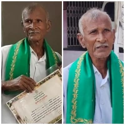 Model Andhra farmer returns honours protesting farm laws