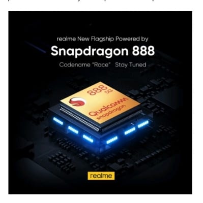 Realme announces 'Race' phone with Snapdragon 888 5G chipset