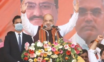 Shah reaches Guwahati to kick start BJP's Assembly poll campaign