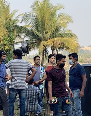 Warina Hussain spotted shooting new film in Goa