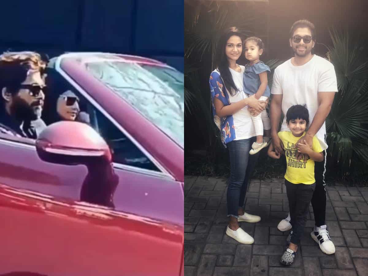 Spotted: Allu Arjun and family take a Bentley ride on Hyderabad roads