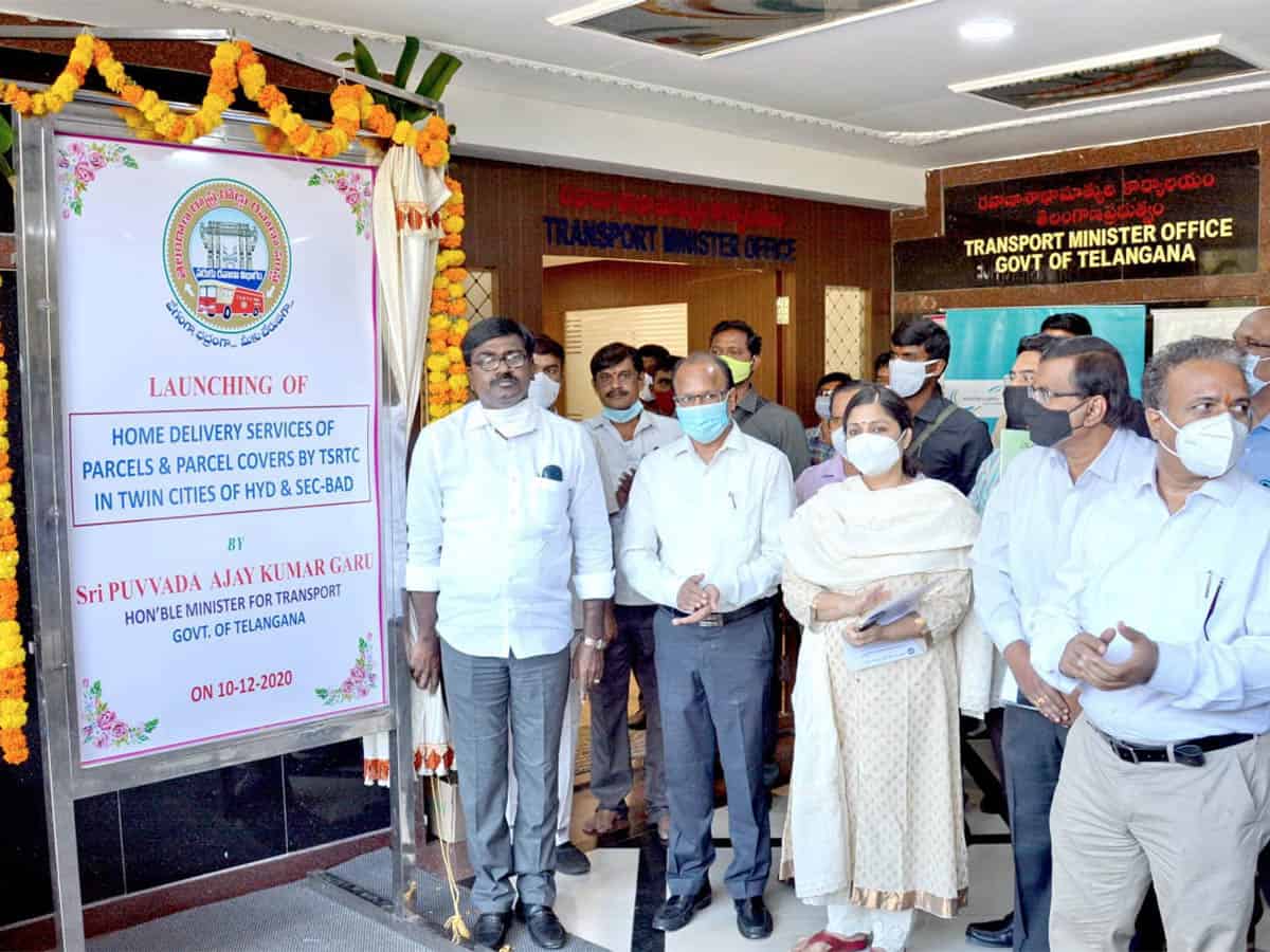 TSRTC launches home delivery services in Hyderabad, Secunderabad