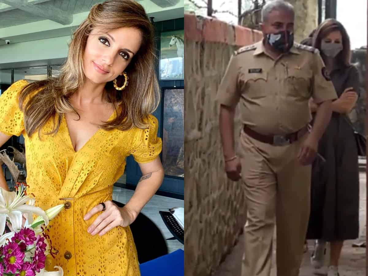Watch: Hrithik's ex-wife Sussanne Khan snapped at Bandra police station