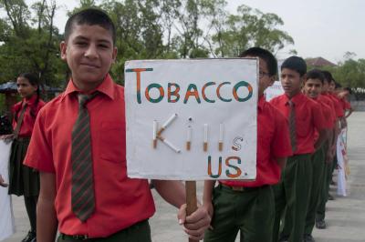 76% students forced to watch tobacco advertisements