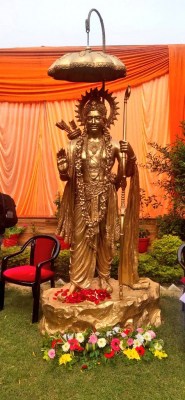 Nadda unveils Lord Ram's statue in party office