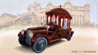 PETA India's EV chariot design to replace elephants at Amer Fort