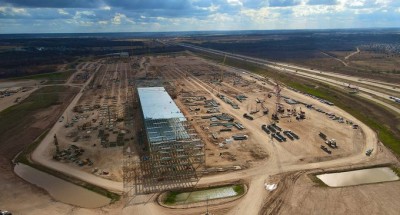 Tesla's new Gigafactory in Texas begins to take shape
