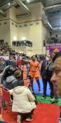Wrestler Narsingh Yadav exits nationals in blaze of drama