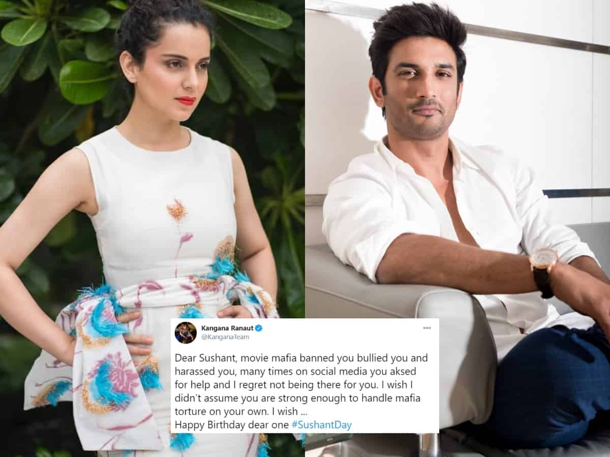 I regret not being there for you: Kangana pens note on Sushant Singh Rajput's birth anniversary
