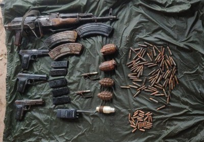 Huge cache of arms recovered from J&K's Reasi