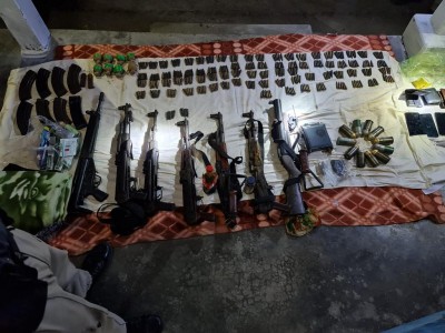 AK rifles, Chinese grenades among arms seized in Assam, 6 held