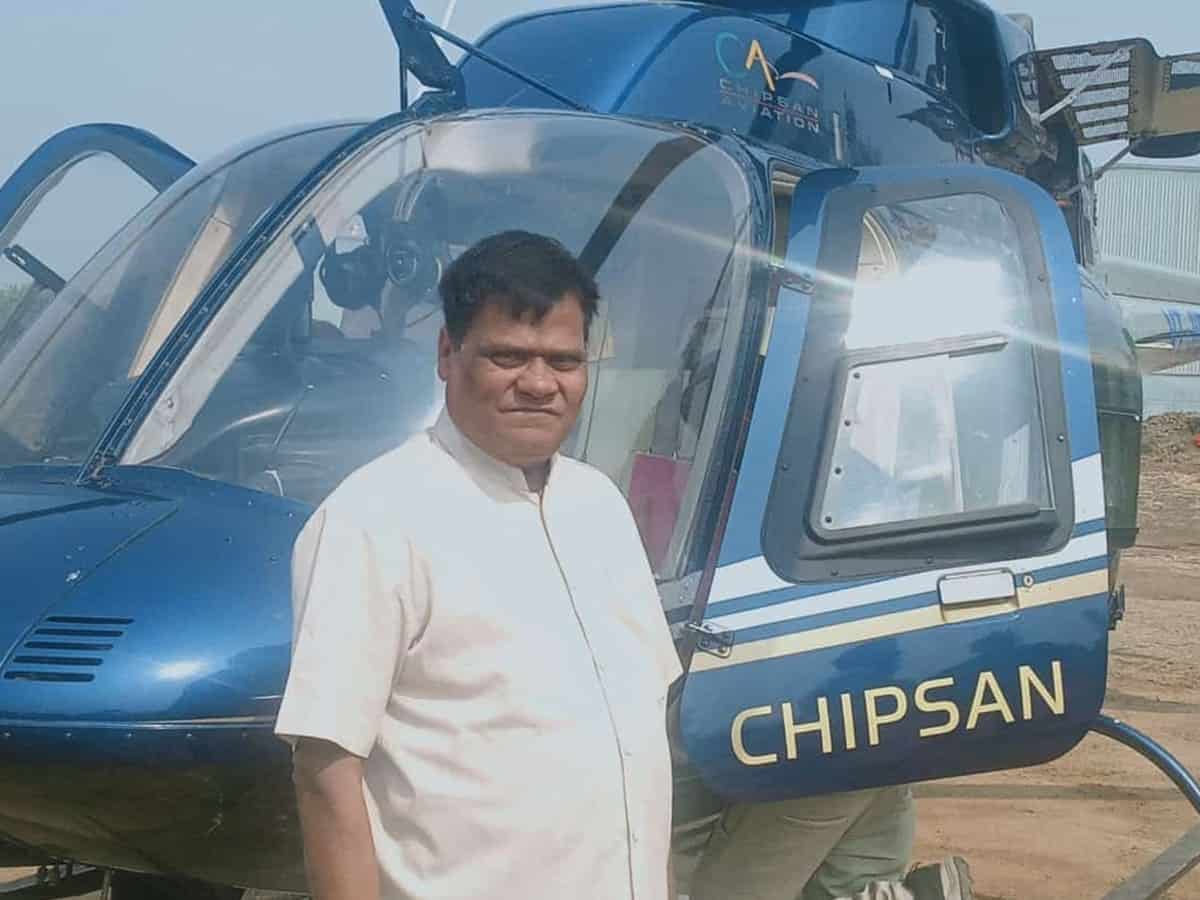 To avoid road traffic, Thane farmer buys helicopter worth Rs. 30 crore to sell milk