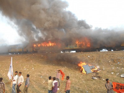 Kapu reservation leaders summoned for burning train